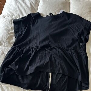 American Eagle Outfitters Black Short Sleeve Top